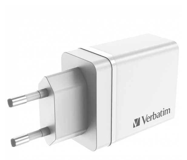 VERBATIM Ładowarka sieciowa USB-C PD 20W USB-A QC 3.0 2xUSB-A 10W 49701 - 1236514 - zdjęcie